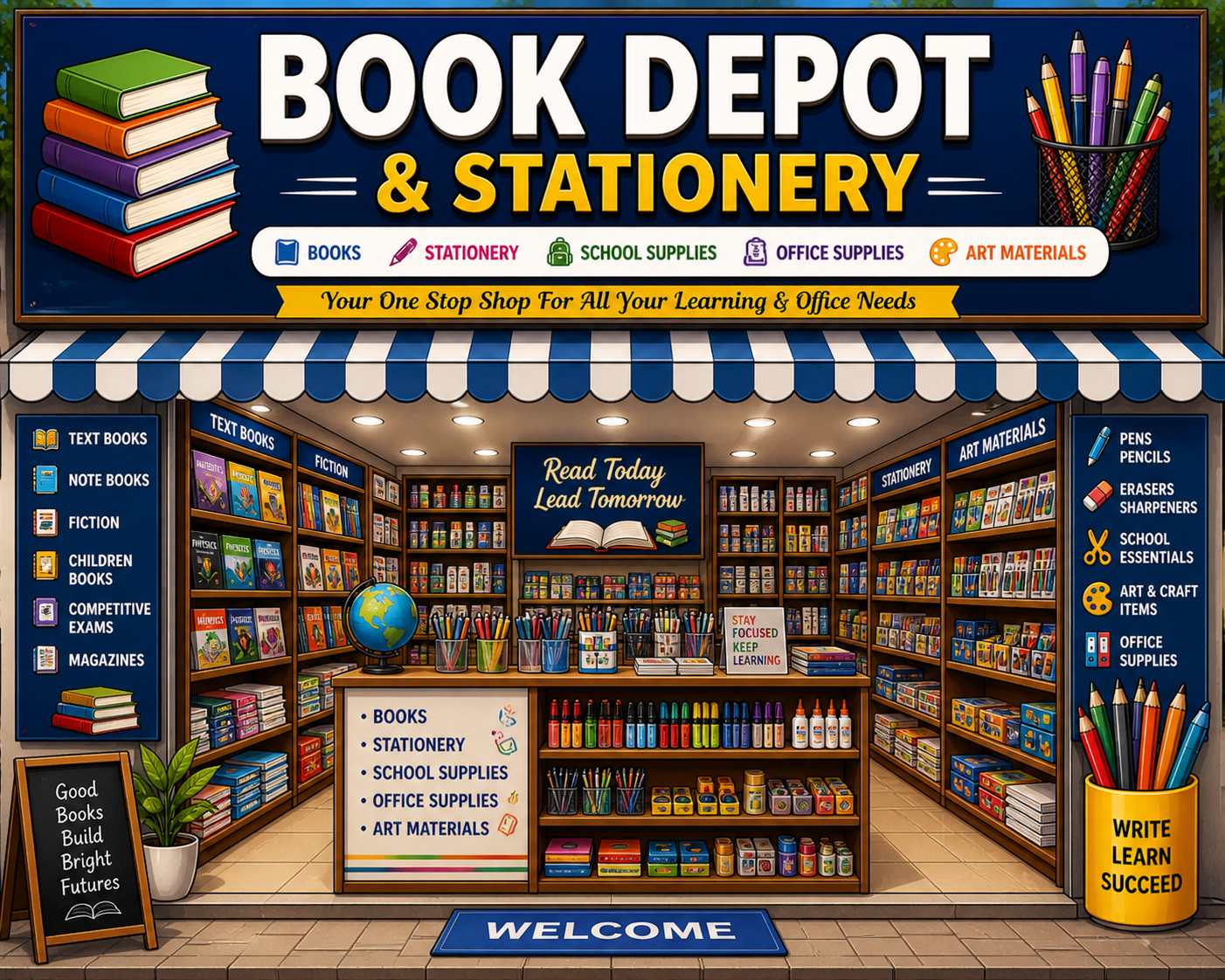 Book depot & Stationary Shops