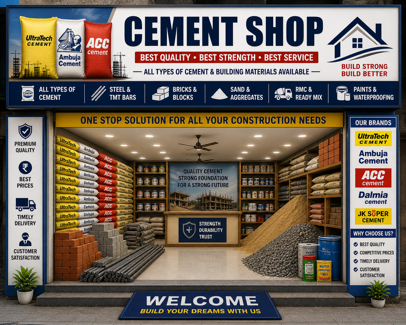 Cement Iron Material